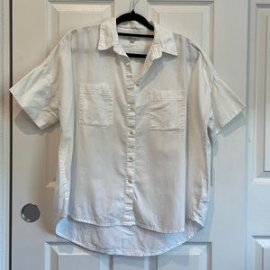 Madewell White Cotton Courier Shirt